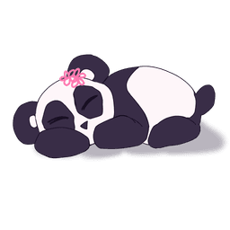 Sleepy panda logo